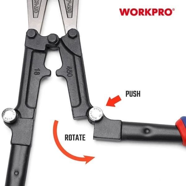 Болторіз WORKPRO 600 мм складаний CR-MO PRO WP216009 DC_408784 фото