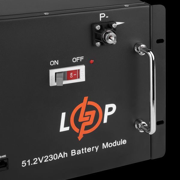 Акумулятор LP LiFePO4 48V (51,2V) - 230 Ah (11776Wh) (Smart BMS 200A) с LCD RM LP_20331 фото