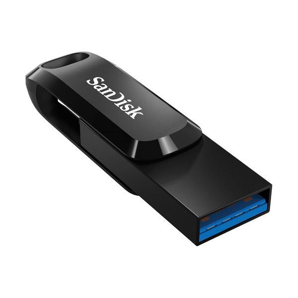 Накопичувач SanDisk 128GB USB 3.1 Type-A+Type-C Ultra Dual Drive Go Чорний RC_SDDDC3-128G-G46 фото