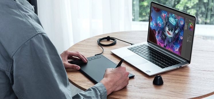 Графічний планшет Huion 8"x5" H580X USB-C, чорний RC_H580X фото