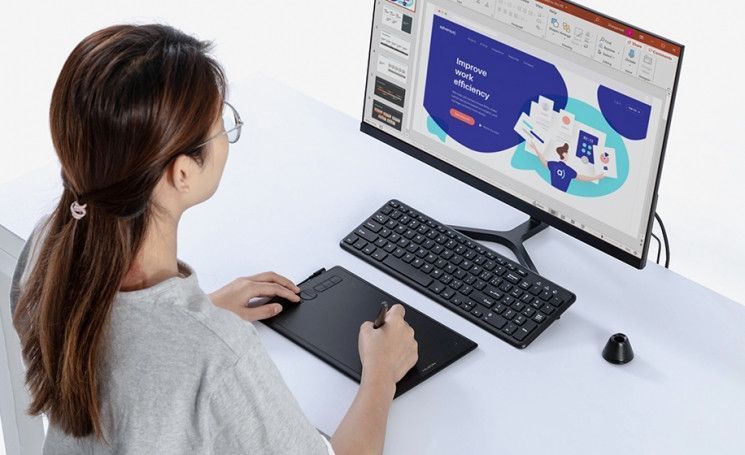 Графічний планшет Huion 8"x5" H580X USB-C, чорний RC_H580X фото