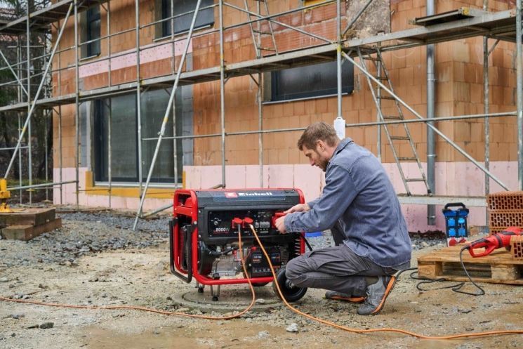 Бензиновый генератор Einhell TC-PG 8000 230В/400В, 3.3/8.0кВт, электростартер, AVR 25л, 96.74кг RC_4152640 фото