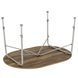 Стіл Bo-Camp Feather Oval 130x90 cm Brown (1404466) DS_DAS302107 фото 3