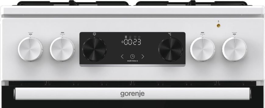 Плита Gorenje комбинированная, 62л, 50x60см, дисплей, IconLed, эмалированный, белый RC_GK5C60WJ фото