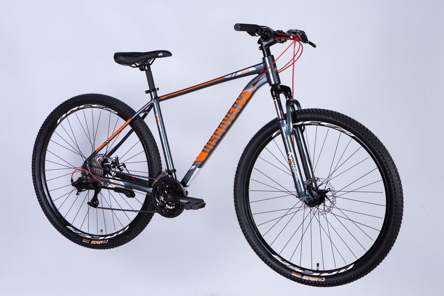 Велосипед AL 29" Discovery BASTION DD CS рама-19" сіро-помаранчевий 2025 VT_OPS-DIS-29-204 фото