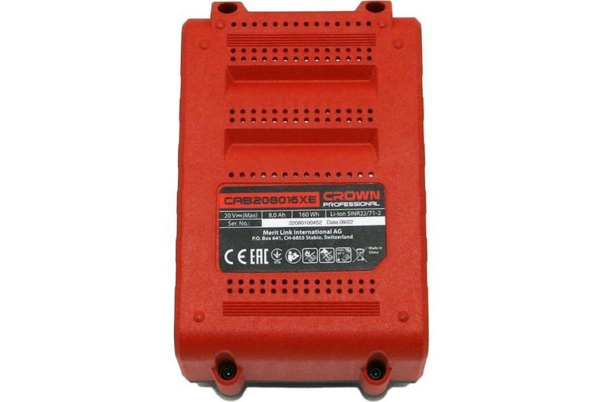 Акумулятор CROWN CAB 208016 XE CB (20 В / 8 A/год) HY_090116064 фото