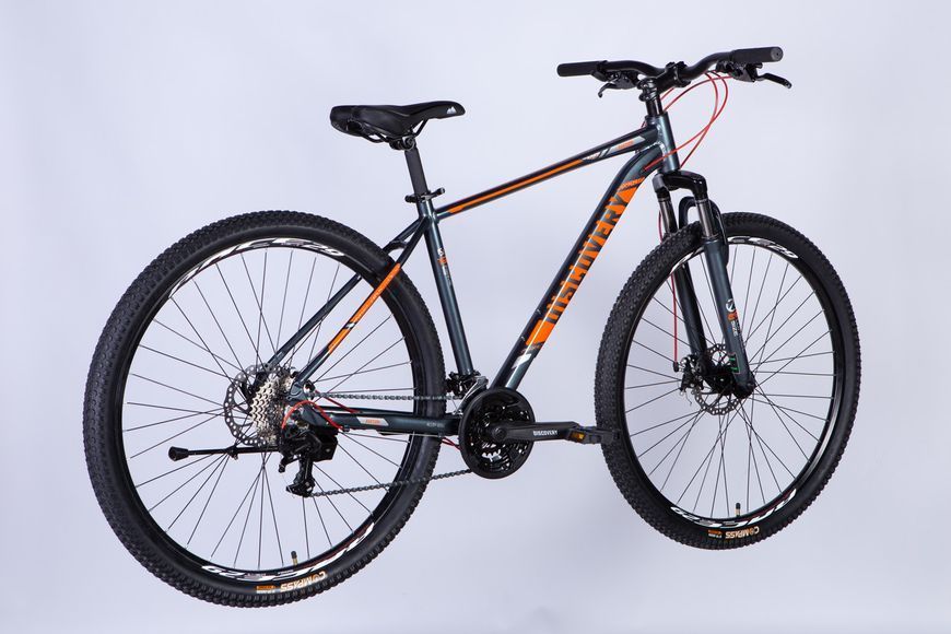 Велосипед AL 29" Discovery BASTION DD CS рама-19" сіро-помаранчевий 2025 VT_OPS-DIS-29-204 фото