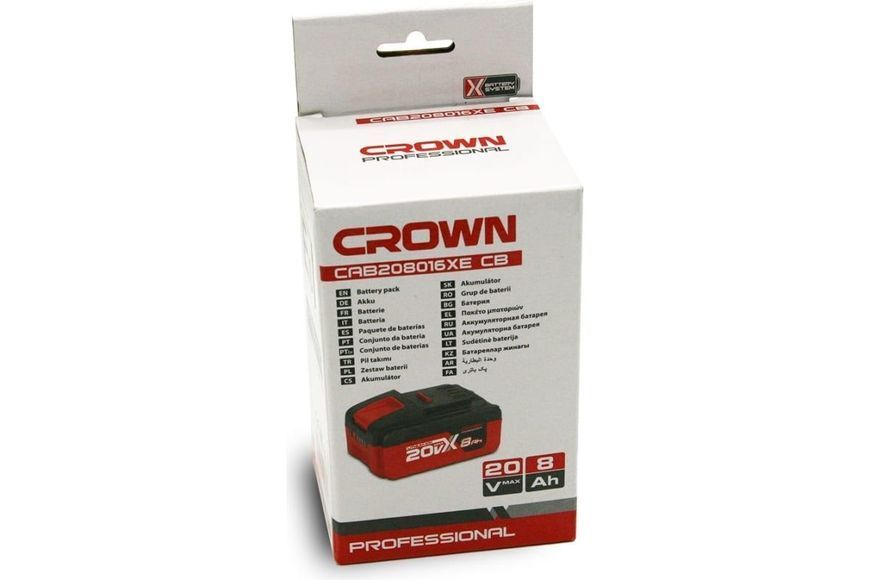 Акумулятор CROWN CAB 208016 XE CB (20 В / 8 A/год) HY_090116064 фото