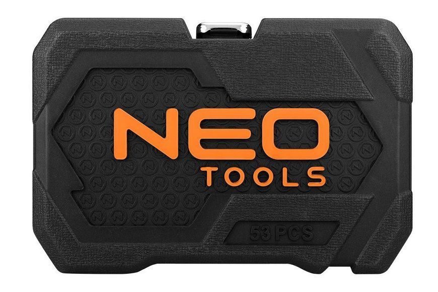Набір інструментів Neo Tools, Набір торцевих головок, 73шт, 1/2" 1/4" CrV, кейс RC_10-054 фото