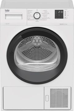 Сушильная машина Beko тепловой насос, 7кг, A++, 46см, дисплей, белый RC_DF7412PA фото