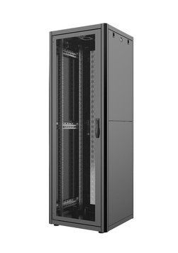 Шафа 19", 16U, GTN, перфоровані двері, 600x1000 мм, максимально 1000 кг, чорний MIRSAN RC_MR.GTN16U61DE.01_PRF63 фото