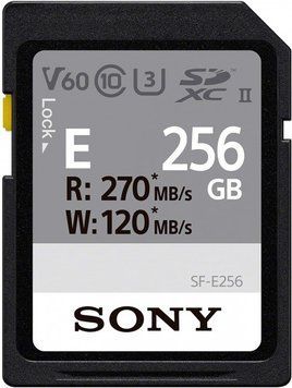 Карта памяти Sony SDXC 256GB C10 UHS-II U3 V60 R270/W120MB/s RC_SFE256.ET4 фото