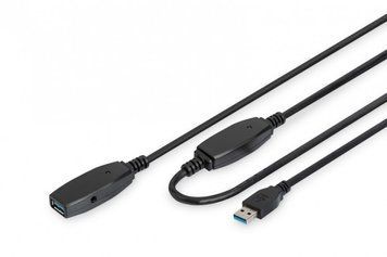 Кабель Digitus Удлинитель USB 3.0 Active Cable, A/M-A/F, 20 m RC_DA-73107 фото