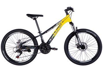 Велосипед AL 24" SPACE PHAETON DD FR рама-11" серо-желтый 2025 VT_OPS-SP-24-034 фото