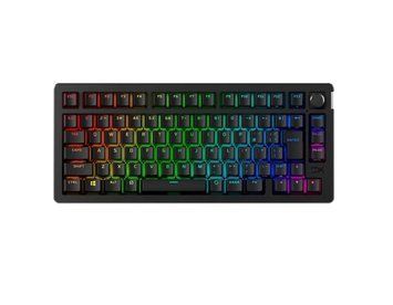 Клавіатура механічна Alloy Rise 75key, Red, USB-A/WL/BT, EN/UA, RGB, чорний HyperX RC_91Y91AA фото