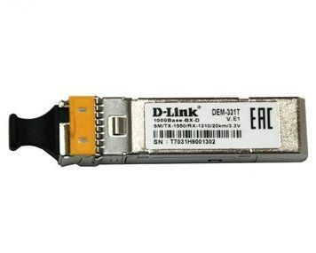 SFP-Трансивер 331T/20KM 1x1000Base-BX-D, WDM, SM 20км, LC RC_331T/20KM фото