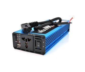 Инвертор напряжения Voltronic, 2000W, 60/220V, approximated, 1 универсальная розетка, клемы + USB U_19075 фото