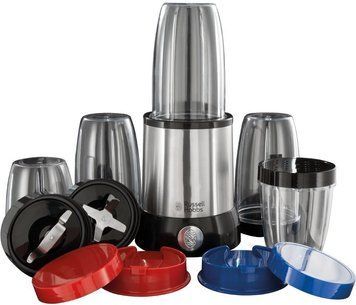 Блендер Russell Hobbs стаціонарний Nutri Boost 700Вт, чаша-700мл, чоппер 300мл, чорно-сріблястий RC_23180-56 фото