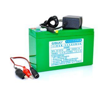 Аккумуляторная батарея литиевая QiSuo 12V 10Ah с элементами Li-ion 18650 (150х64,5х97,7) + зарядное устройство U_18303 фото