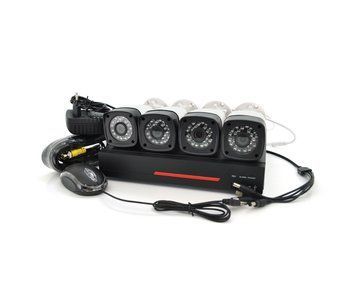 Комплект видеонаблюдения Outdoor 008-4-2MP Pipo (4 уличных камеры, кабеля, блок питания, видеорегистратор U_24260 фото