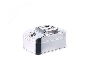 Канистра Merlion ML201-10L, горизонтальная из нержавеющей стали+ гибкая лейка, 10 л, 370х260х190мм, 1.8 кг, U_33321 фото