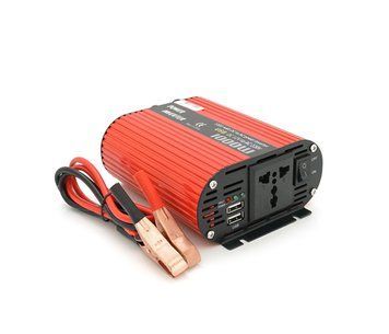 Інвертор напруги Wm-1000(600Вт), 12/220 з апроксимованою синусоїдою, 1 універсальна розетка, клем U_28619 фото