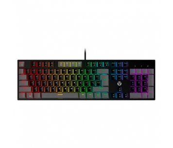 Клавиатура USB Fantech ATOM MK886, раскладка - Eng/Укр, цвет - серый, свитч - красный U_34650 фото