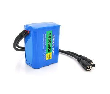 Акумуляторна батарея літієва QiSuo 24V 3Ah з елементами Li-ion 18650 (56x38x70) U_26004 фото