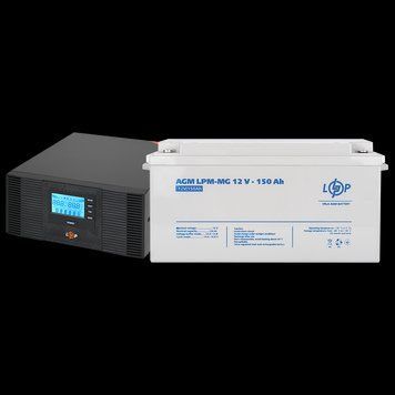 Комплект резервного живлення LP (LogicPower) ДБЖ + мультигелева батарея (UPS B1500 + АКБ MG 1800W) LP_20001 фото