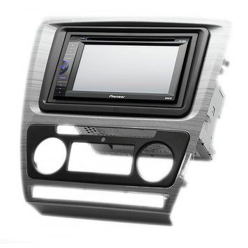 Перехідна рамка CARAV 11-042 для SKODA Octavia 2008-2013 (Auto Air-Conditioning) Gloss Grey AV_11-042 фото