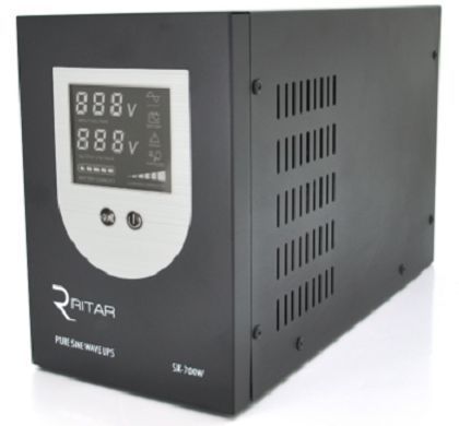 ДБЖ з правильною синусоїдою Ritar SK-1000VA (700W) DC: 145-275V AC: 230V LCD-дисплей 2Shuko socket 12V U_29082 фото