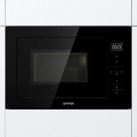 Мікрохвильова піч Gorenje BM251SG2BG вбудовувана, 25л, електр. управл., 900Вт, гриль, дисплей, чорний RC_BM251SG2BG фото