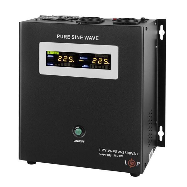 ДБЖ з правильною синусоїдою 24V LPY-W-PSW-2500VA+(1800Вт)17A/31A для LiFePO4 LP_30429 фото