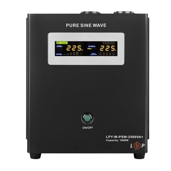 ДБЖ з правильною синусоїдою 24V LPY-W-PSW-2500VA+(1800Вт)17A/31A для LiFePO4 LP_30429 фото