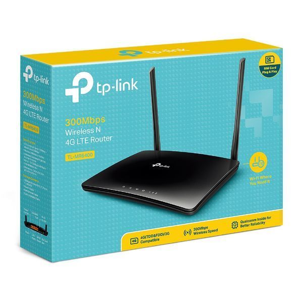 Маршрутизатор TP-LINK TL-MR6400 N300, 4G/LTE, 3xFE LAN, 1xFE WAN RC_TL-MR6400 фото