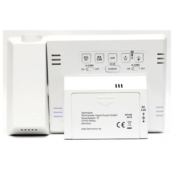 Годинник проекційний Technoline WT549 White (WT549) (без акумулятора та зарядного пристрою) DS_DAS301195 фото