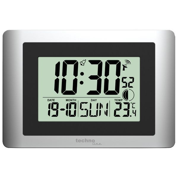 Годинник настінний Technoline WS8028 Silver/Black (WS8028) DS_DAS302459 фото