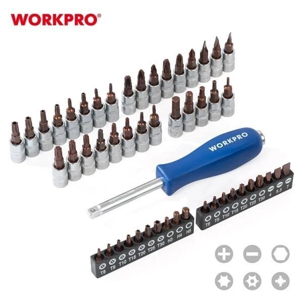 Набор ручного инструмента WORKPRO (172 предм.) кейс PRO WP202545 DC_408904 фото