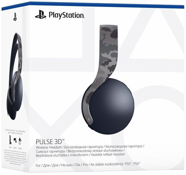 Гарнитура PlayStation PULSE 3D, WL, Grey Camo RC_9406990 фото
