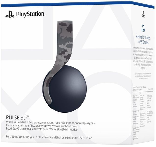 Гарнитура PlayStation PULSE 3D, WL, Grey Camo RC_9406990 фото