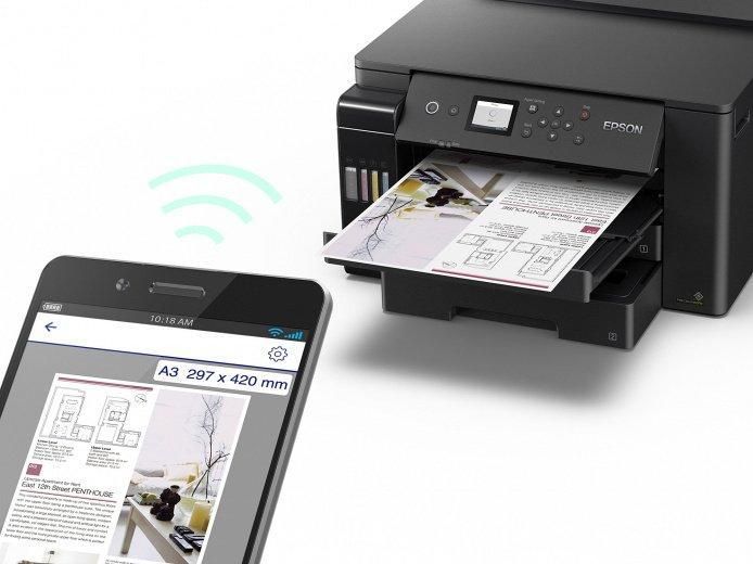 Принтер ink color A3 Epson EcoTank L11160 32_32 ppm Duplex USB Ethernet Wi-Fi 4 inks Pigment RC_C11CJ04404 фото