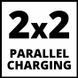 Зарядное Einhell для четырех аккумуляторов Einhell 2x2 Power X-Quattrocharger 4А HY_090112958 фото 6