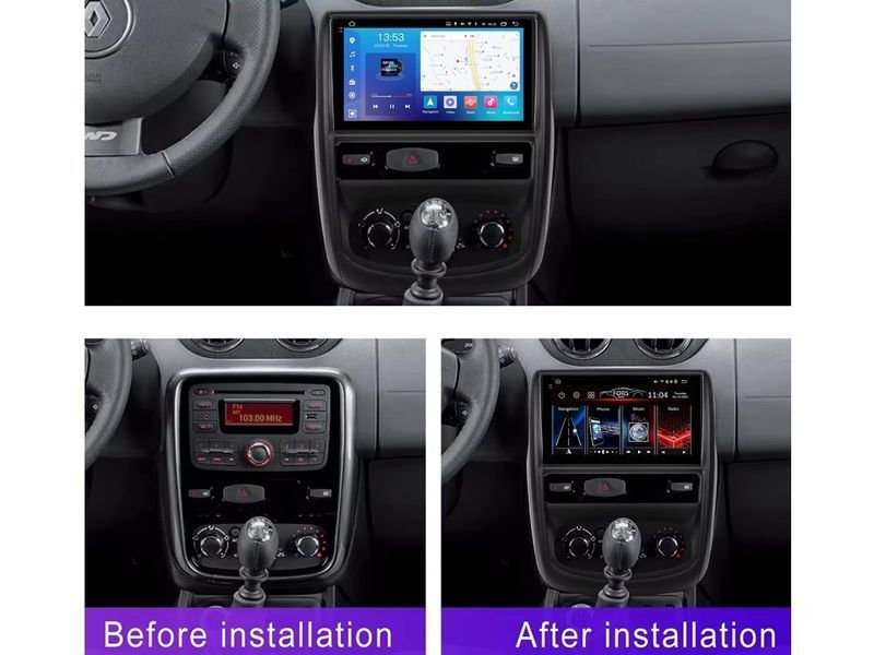 Штатна автомагнітола FORS.auto FS 2 PRO для Renault Duster (2+32Gb, 9") 2012-2019 FA_FS-2257 фото