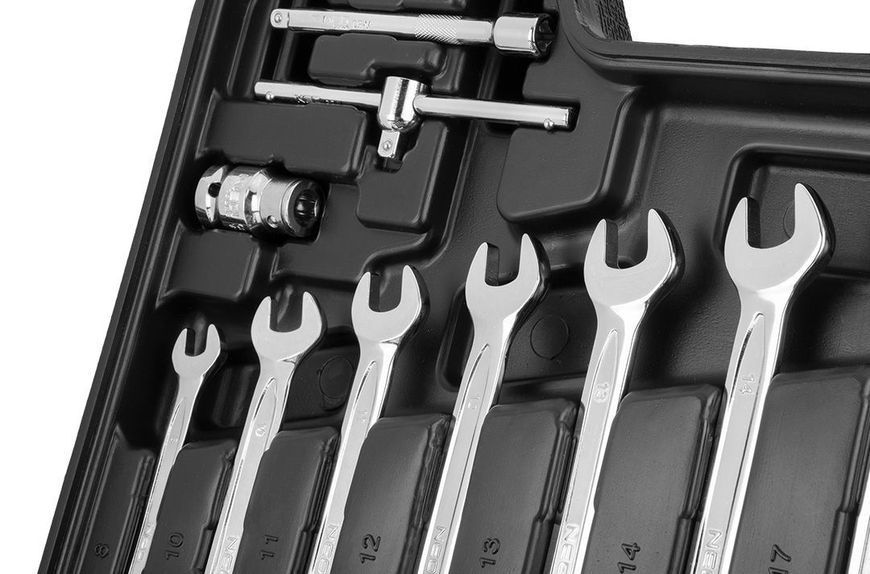 Набор инструментов Neo Tools, 82шт, 1/2" 1/4" CrV, кейс RC_10-059 фото