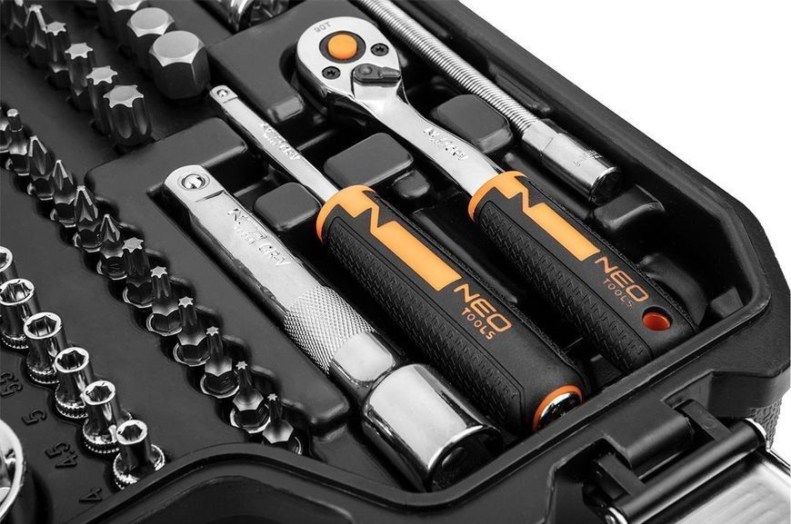 Набор инструментов Neo Tools, 82шт, 1/2" 1/4" CrV, кейс RC_10-059 фото
