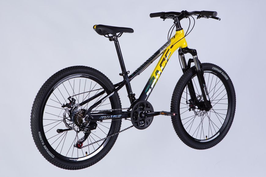 Велосипед AL 24" SPACE PHAETON DD FR рама-11" сіро-жовтий 2025 VT_OPS-SP-24-034 фото