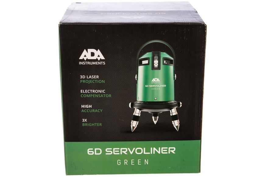 Нивелир лазерный линейный ADA 6D SERVOLINER GREEN (А00500) HY_090109414 фото