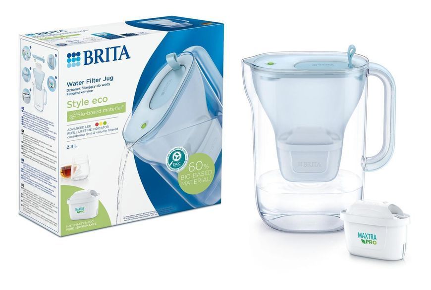 Фільтр-глечик Brita Style LED MXPro 2.4л (1.4л очищеної води) синій RC_1052807 фото