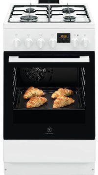 Electrolux Плита комбінована, 57л, 50x60см, дисплей, конвекція, білий RC_LKK540232W фото
