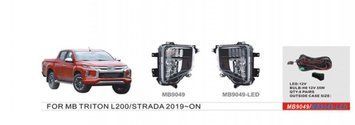 Фары доп.модель Mitsubishi Triton/L200/Pajero Sport 2018-/MB-9049LED/H8-12V35W+LED-8W/эл.проводка OL_00000048419 фото